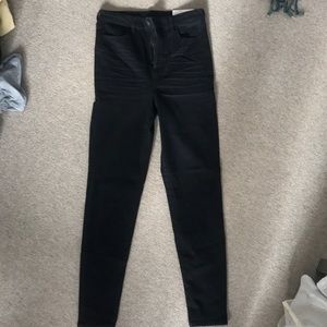 American Eagle black high rise jeggings (curvy)